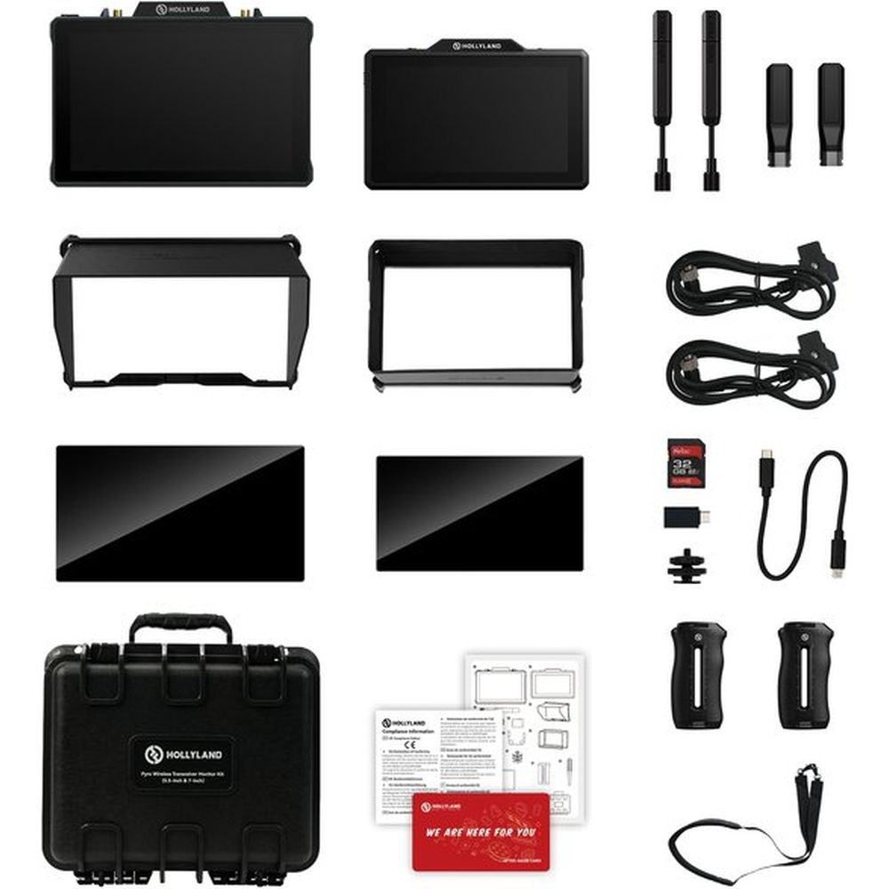 Hollyland Pyro Wireless Transceiver Monitor Kit (5.5-inch & 7-inch)