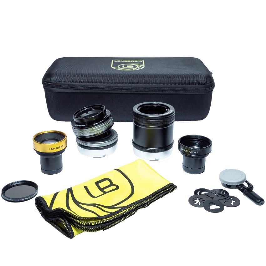 Lensbaby Twist 60 + Double Glass II Optic Swap Kit for Canon EF Mount