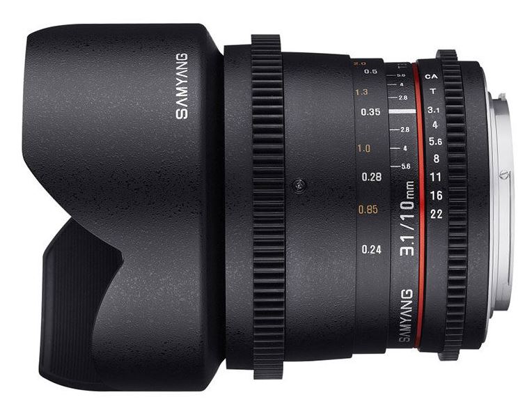 Samyang 10mm T3.1 Vdslr Ed As Ncs Cs II - Prime lens - geschikt voor Canon Systeemcamera
