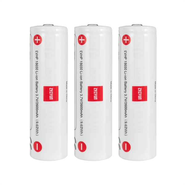 Zhiyun Battery 2600mAh 3-pack IMR18650 voor Zhiyun Crane 3 LAB