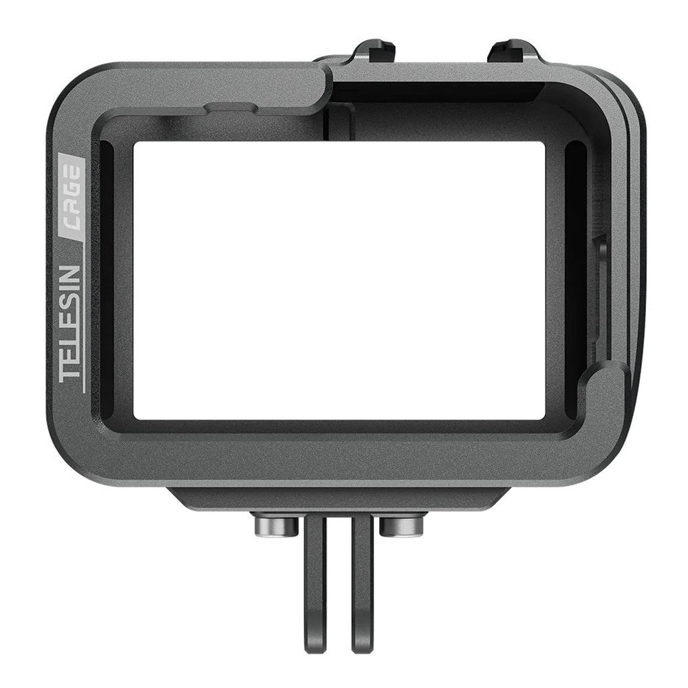 TELESIN Aluminium Frame Case Dubbele Kluit Schoen Met Poort Opladen voor GoPro Hero 9 10 11