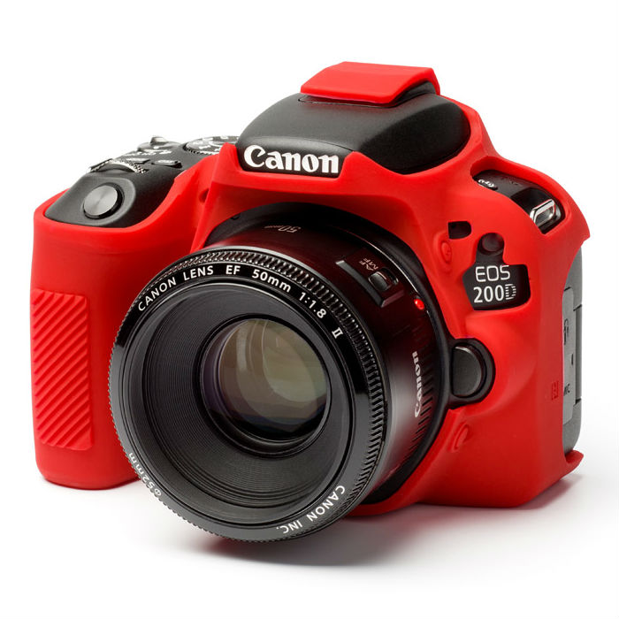 easyCover Cameracase Canon 200D / 250D Rood