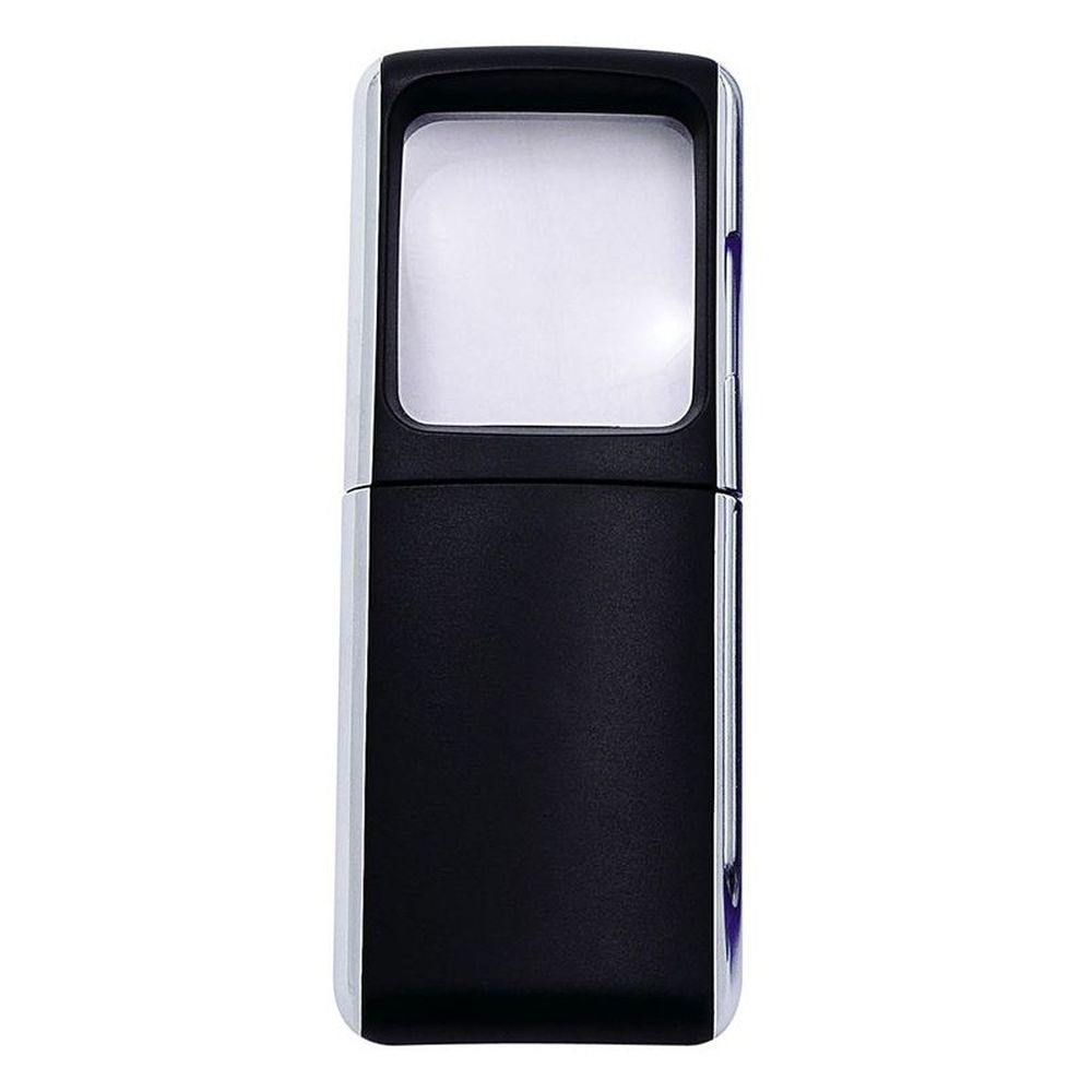AGI Rechthoekig vergrootglas met LED-verlichting zwart