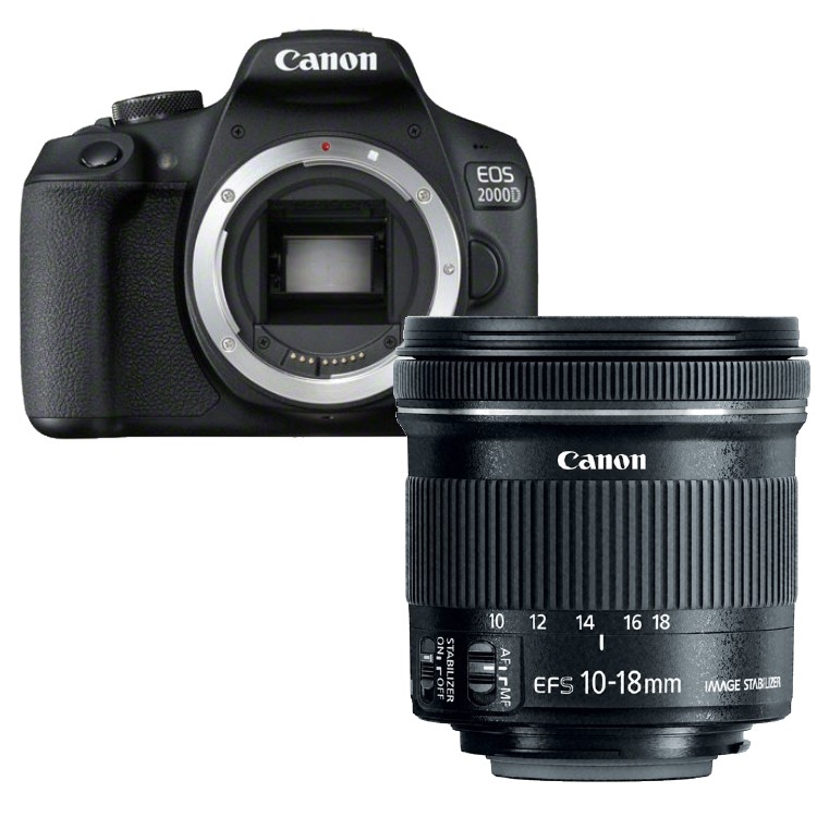 Canon EOS 2000D 24.1MP WiFi + EF-S 18-55mm F3.5-5.6 IS II