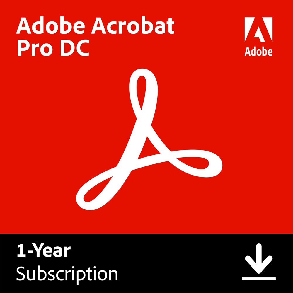 Adobe Acrobat Pro DC - Multi Languages - 1 User,1 Year - (Windows/Mac) Bundled only *DOWNLOAD*