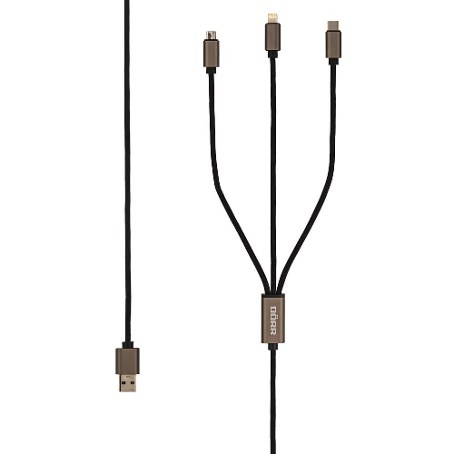 Dörr USB 3-in-1 kabel (Micro - Lightning Type C) 120cm