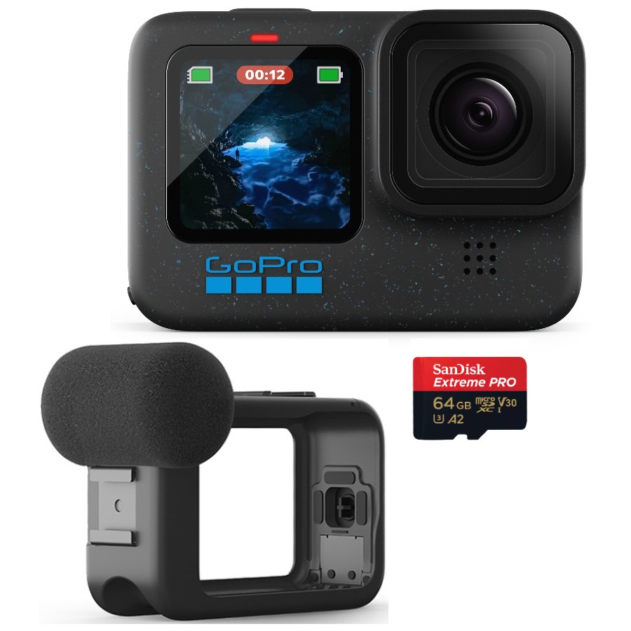 Schwarz Kamera GoPro Express HERO Kit - Media 12