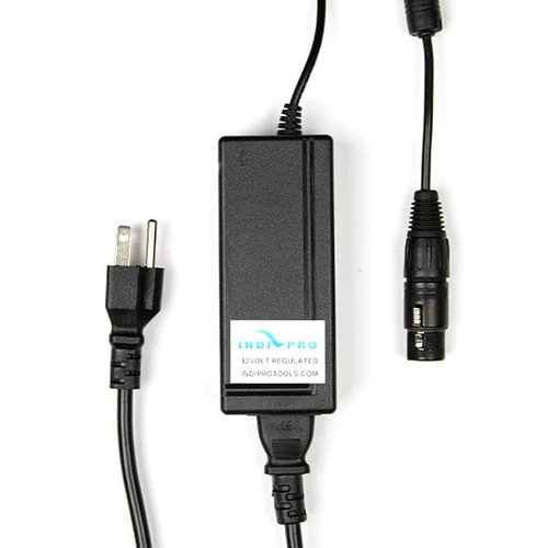 IndiPro 12V Power Supply with 4-Pin XLR Connection (8&apos;)